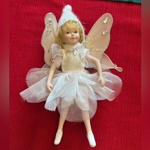 Vtg Fairy Doll Porcelain Head And Movable Arms & Legs, She needs some loving **
